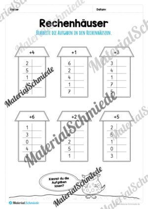 Rechenhäuser im Zahlenraum 10 (Vorschau 05)