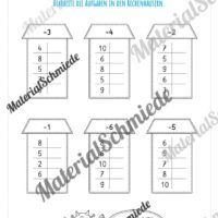 Rechenhäuser im Zahlenraum 10 (Vorschau 10)