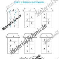 Rechenhäuser im Zahlenraum 10 (Vorschau 12)