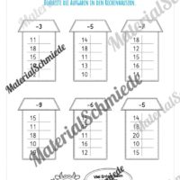 Rechenhäuser im Zahlenraum 20 (Vorschau 10)