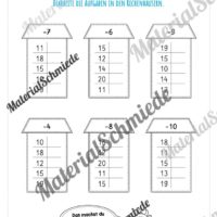 Rechenhäuser im Zahlenraum 20 (Vorschau 11)