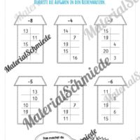 Rechenhäuser im Zahlenraum 20 (Vorschau 13)