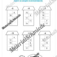 Rechenhäuser im Zahlenraum 20 (Vorschau 14)