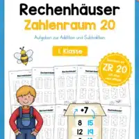 Rechenhäuser im Zahlenraum 20 (15 Arbeitsblätter)