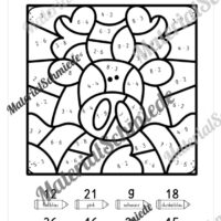 8 Rechenmalblätter: Kleines 1x1 (Vorschau 01)