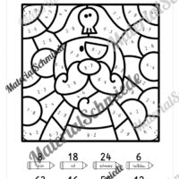 8 Rechenmalblätter: Kleines 1x1 (Vorschau 02)