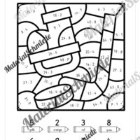 8 Rechenmalblätter: Kleines 1x1 (Vorschau 03)
