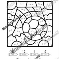 8 Rechenmalblätter: Kleines 1x1 (Vorschau 05)