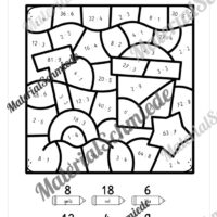 8 Rechenmalblätter: Kleines 1x1 (Vorschau 07)