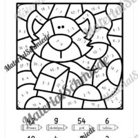 8 Rechenmalblätter: Kleines 1x1 (Vorschau 08)