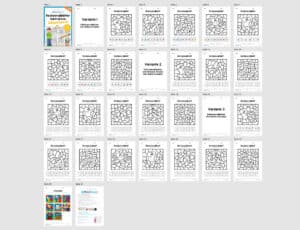 8 Rechenmalblätter Subtraktion im Zahlenraum bis 10 (Überblick)