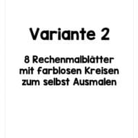 8 Rechenmalblätter Addition im Zahlenraum bis 10 (Vorschau 05)