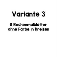 8 Rechenmalblätter Addition im Zahlenraum bis 10 (Vorschau 09)