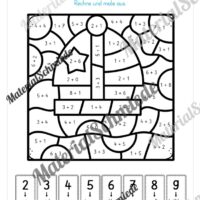 8 Rechenmalblätter Addition im Zahlenraum bis 10 (Vorschau 11)