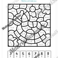 8 Rechenmalblätter Addition im Zahlenraum bis 10 (Vorschau 12)