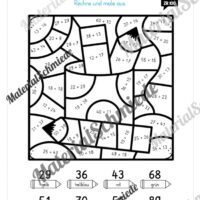 8 Rechenmalblätter im Zahlenraum bis 100 (Vorschau 02)
