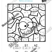 8 Rechenmalblätter im Zahlenraum bis 100 (Vorschau 03)