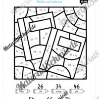 8 Rechenmalblätter im Zahlenraum bis 100 (Vorschau 05)