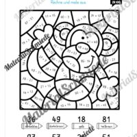 8 Rechenmalblätter im Zahlenraum bis 100 (Vorschau 06)