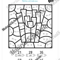 8 Rechenmalblätter im Zahlenraum bis 100 (Vorschau 08)