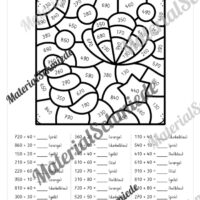 8 Rechenmalblätter im Zahlenraum bis 1.000 (Vorschau 01)