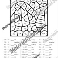 8 Rechenmalblätter im Zahlenraum bis 1.000 (Vorschau 02)