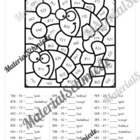 8 Rechenmalblätter im Zahlenraum bis 1.000 (Vorschau 04)