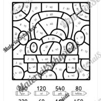 8 Rechenmalblätter im Zahlenraum bis 1.000 (Vorschau 06)