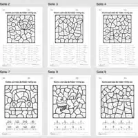 8 Rechenmalblätter: Zahlenraum 1.000 (Überblick)