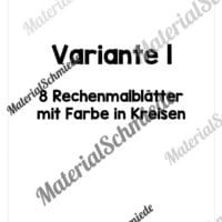 8 Rechenmalblätter Addition im Zahlenraum bis 20 (Vorschau 01)