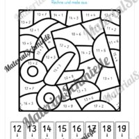 8 Rechenmalblätter Addition im Zahlenraum bis 20 (Vorschau 12)