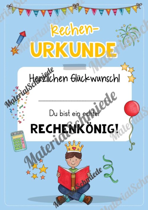 Rechenpass & Rechenurkunde (Arbeitsblatt 06)