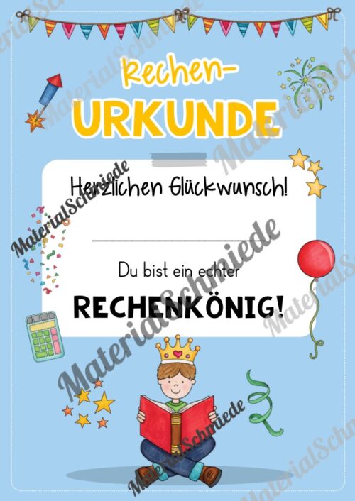 Rechenpass & Rechenurkunde (Arbeitsblatt 08)