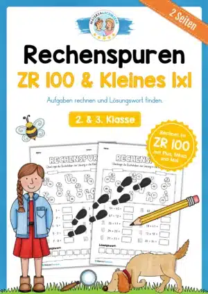 Kostenlose Rechenspuren (2 Arbeitsblätter)