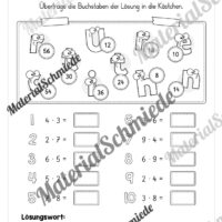 Kostenlose Rechenspuren (Arbeitsblatt 02)