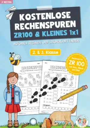 Kostenlose Rechenspuren (2 Arbeitsblätter)