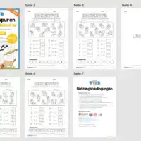Kostenlose Rechenspuren (2 Arbeitsblätter) - Überblick