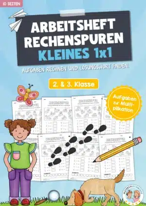 Arbeitsheft Rechenspuren zum kleinen Einmaleins (10 Arbeitsblätter)