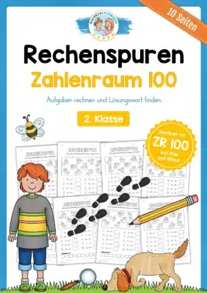 Rechenspuren im Zahlenraum 100 (2. Klasse)