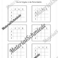 Rechentabellen: Kleines 1x1 (12 Arbeitsblätter) - Arbeitsblatt 03