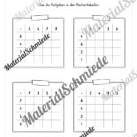 Rechentabellen: Kleines 1x1 (12 Arbeitsblätter) - Arbeitsblatt 06