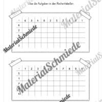 Rechentabellen: Kleines 1x1 (12 Arbeitsblätter) - Arbeitsblatt 10