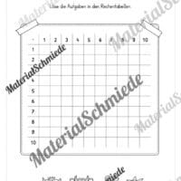 Rechentabellen: Kleines 1x1 (12 Arbeitsblätter) - Arbeitsblatt 12