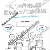 Rechentabellen im Zahlenraum 10 (12 Arbeitsblätter) - Arbeitsblatt 01
