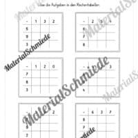 Rechentabellen im Zahlenraum 10 (12 Arbeitsblätter) - Arbeitsblatt 09