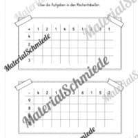 Rechentabellen im Zahlenraum 10 (12 Arbeitsblätter) - Arbeitsblatt 12