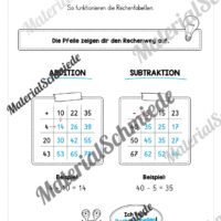 Rechentabellen im Zahlenraum 100 (12 Arbeitsblätter) - Arbeitsblatt 02