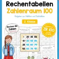 Rechentabellen im Zahlenraum 100 (12 Arbeitsblätter)