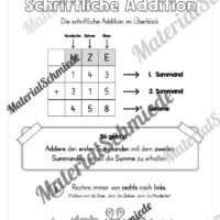 Schriftliche Addition - ZR 1.000 (ohne Übertrag) - Vorschau 02