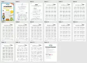 Arbeitsheft: Schriftliche Addition – ZR 1.000 (ohne Übergang) für die 3. Klasse – Überblick